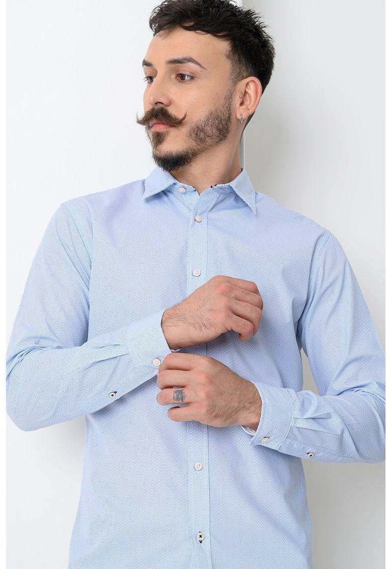 Camasa cu model si maneci lungi Matheo