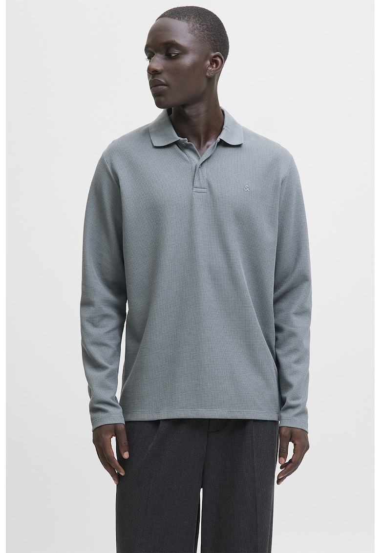 Bluza polo cu model uni