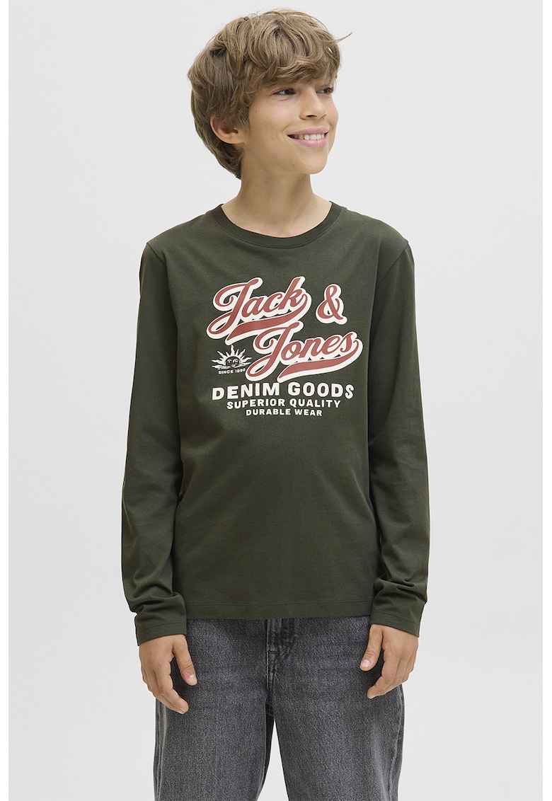 Bluza din bumbac organic cu imprimeu logo Bluza din bumbac organic cu imprimeu logo