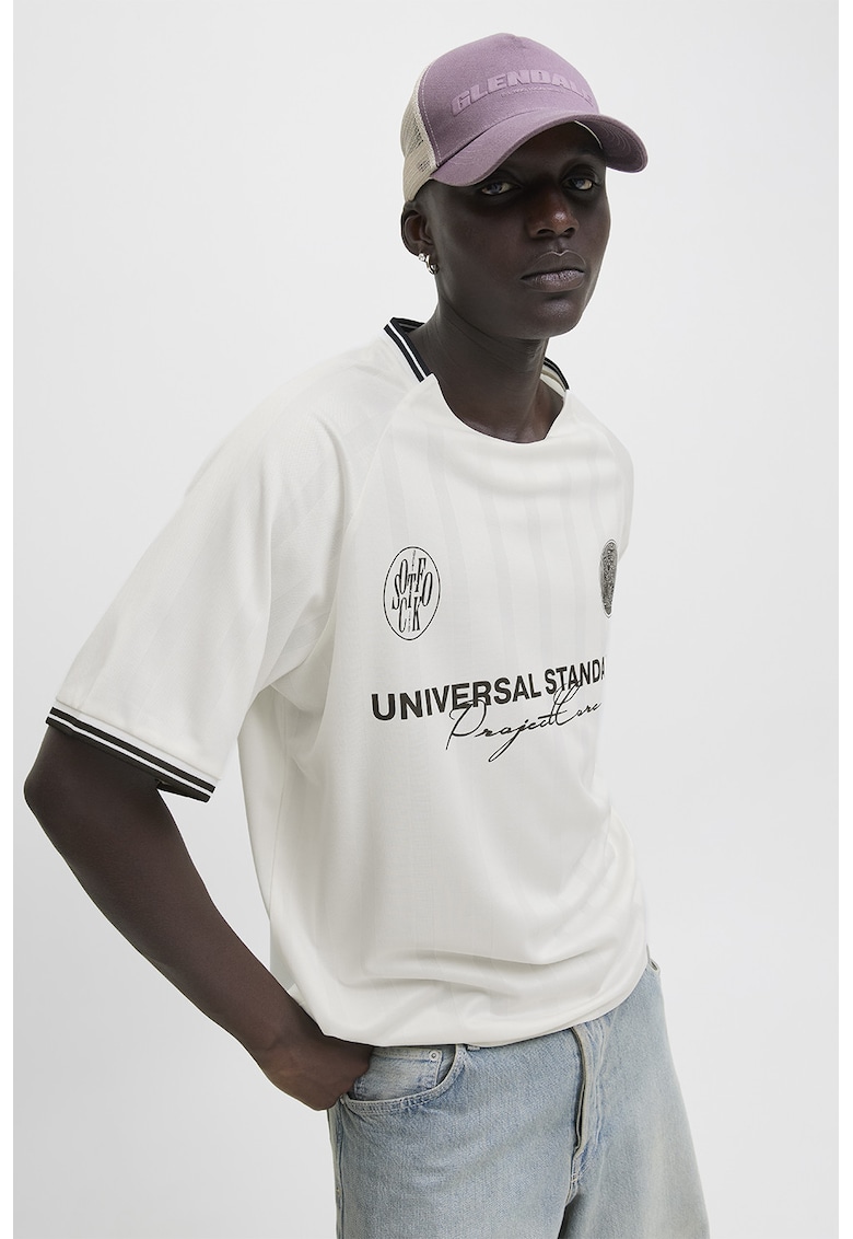 Tricou lejer cu maneci raglan