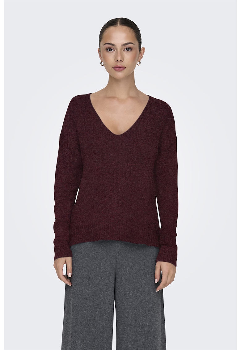 Pulover cu decolteu in V Elanora