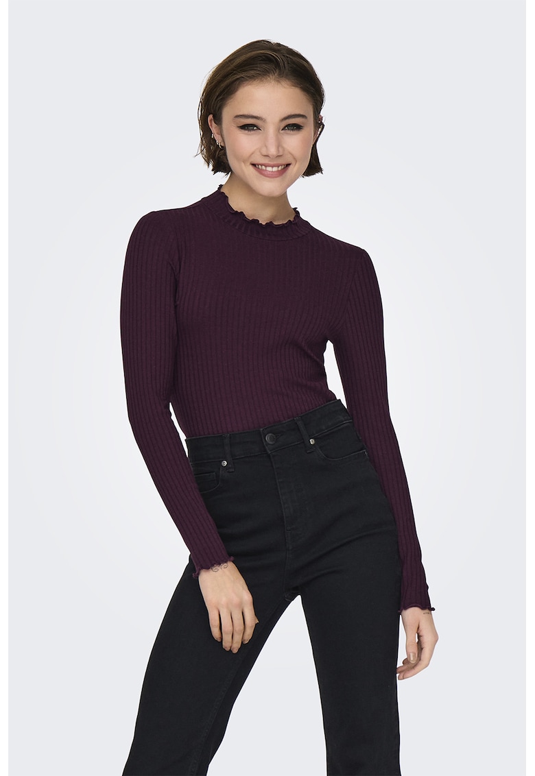 JdY Bluza slim fit Fransiska - Violet pruna