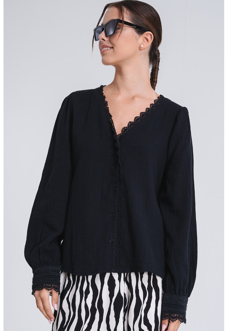 Bluza uni cu nasturi Bluza uni cu nasturi