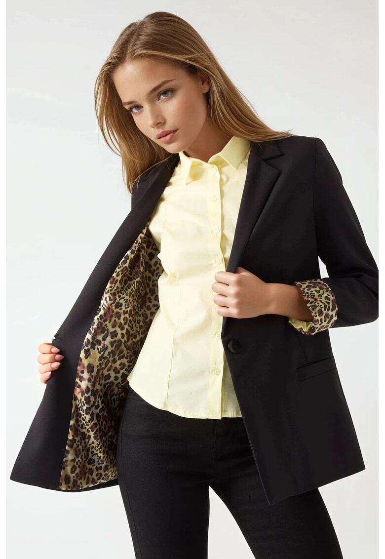 Sacou pentru dama poliester - negru