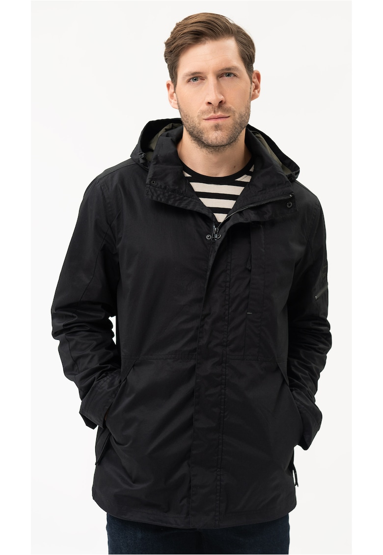 Jacheta cu gluga detasabila pentru barbati J-Paxon - Negru