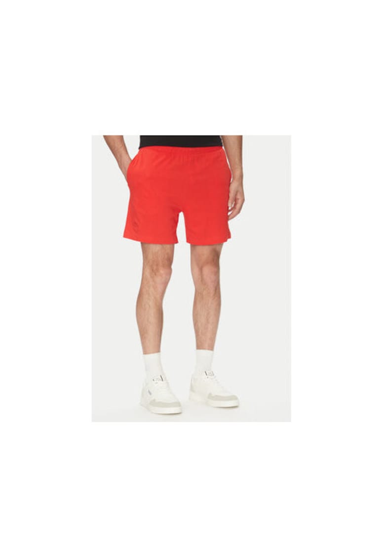 Pantaloni scurți sport bumbac - Rosu