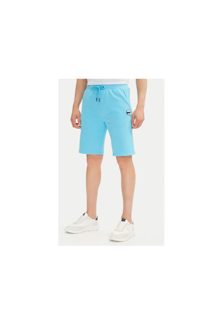 Pantaloni scurti sport barbati 705014 552900 - Bumbac organic - Albastru deschis - Albastru deschis