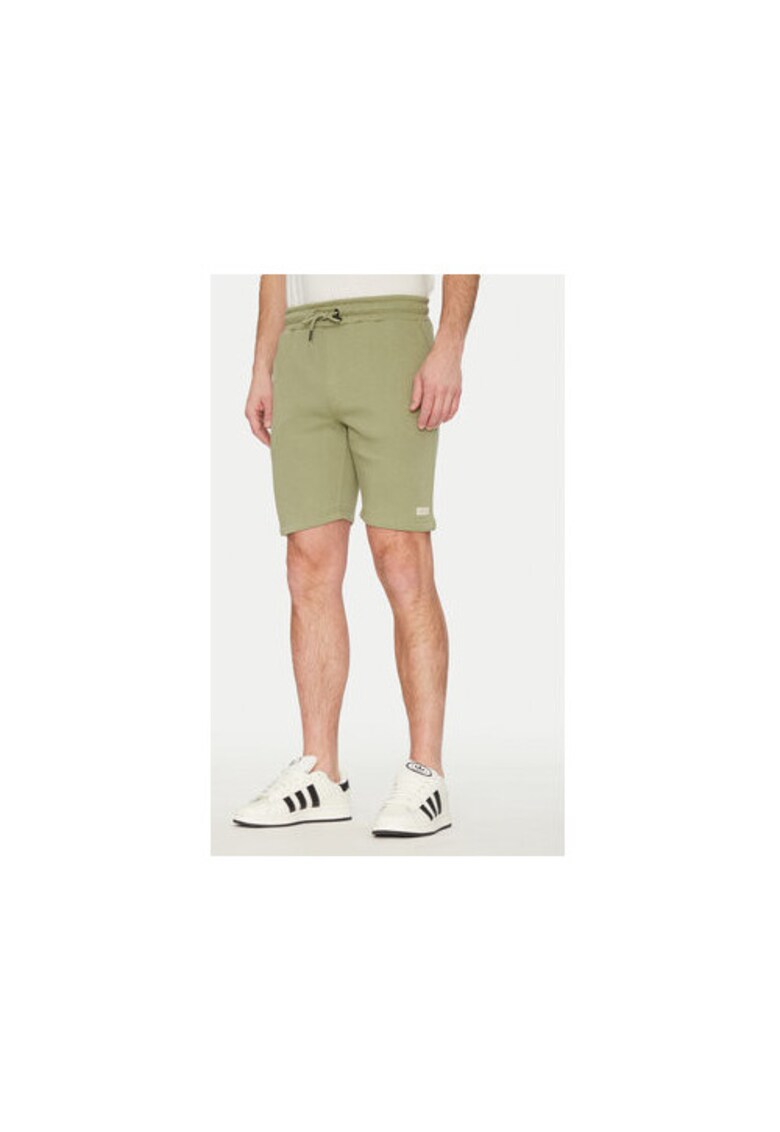 Pantaloni scurti sport barbati 20714198 - Bumbac/Poliester - Verde - Verde