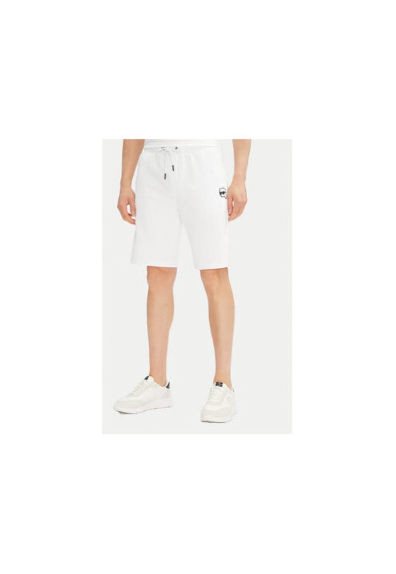 Pantaloni scurti sport barbati 705014 552900 - Bumbac organic - Alb - Alb