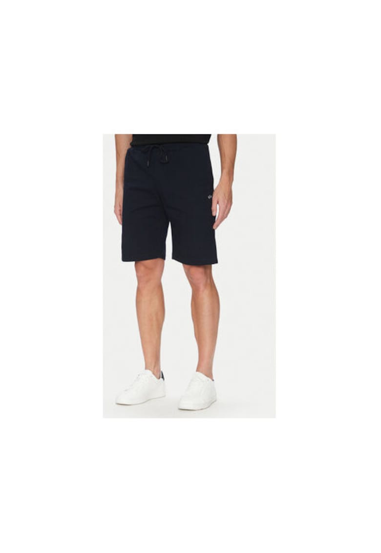 Pantaloni scurti sport barbati C0P1237 - Bumbac/spandex - Bleumarin