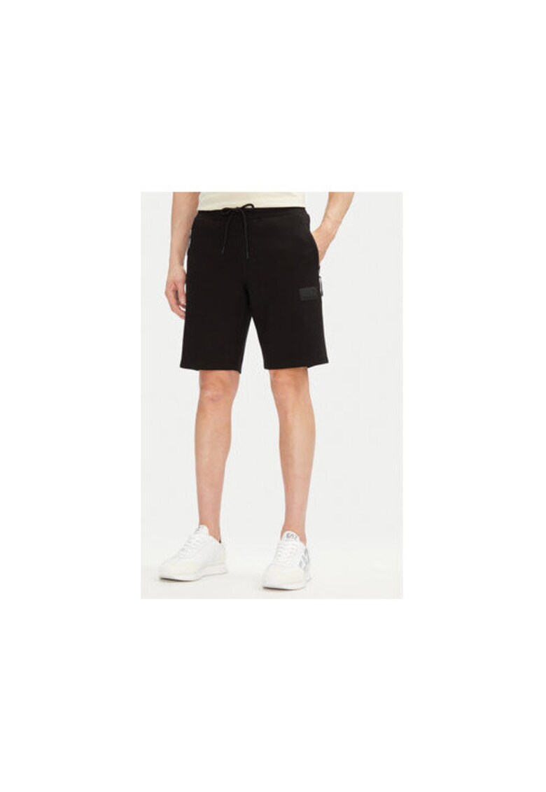 Pantaloni scurti sport barbati Emporio Armani - 7M000095 AF12116 - Bumbac/Poliester - Negru - Negru