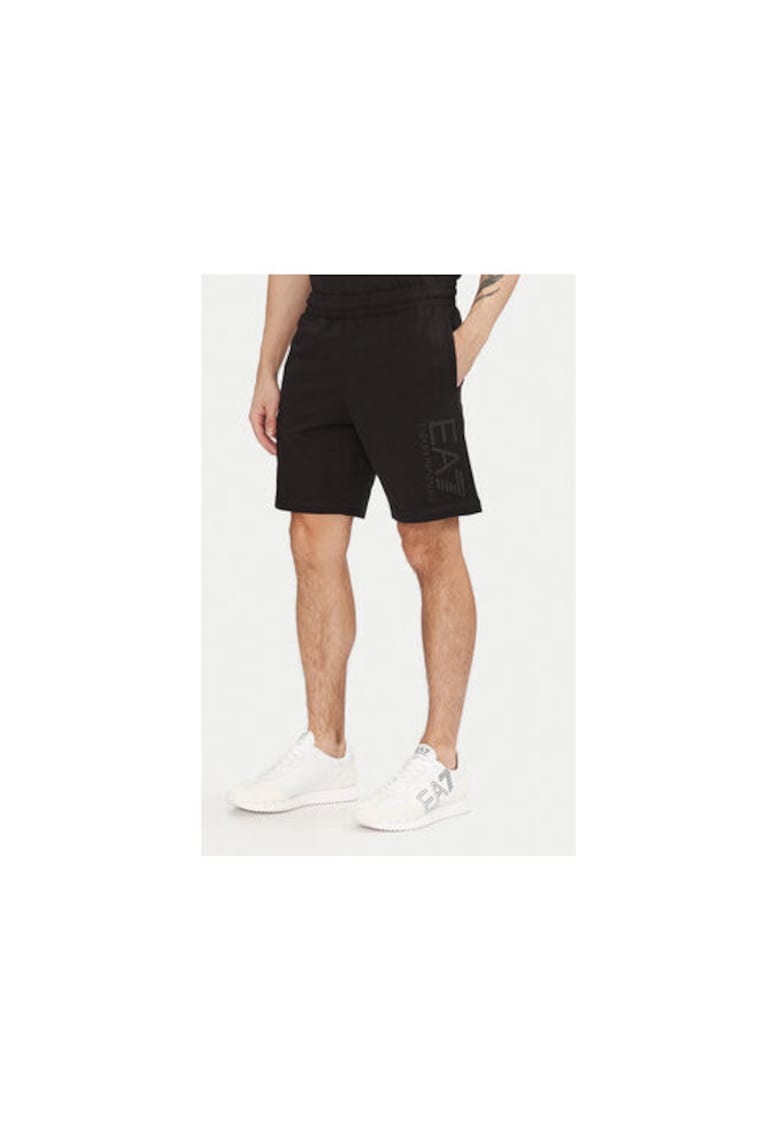 Pantaloni scurti sport barbati Emporio Armani - 7M000232 AF13512 - Bumbac - 2XL INTL - Negru