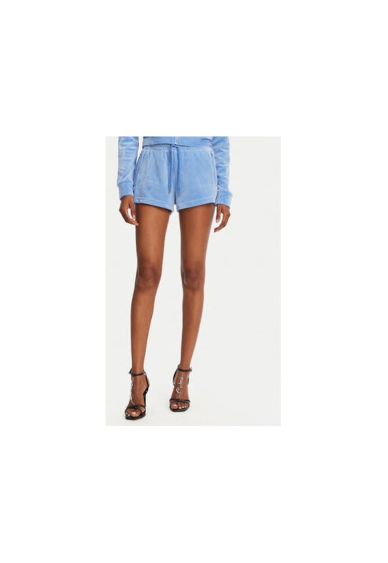 Pantaloni scurti sport dama JCWH121001 - Poliester/Elastan - Albastru