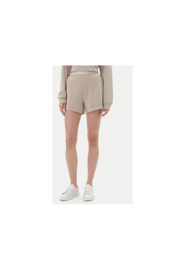 Pantaloni scurti sport dama  Emporio Armani - 7W000280 AF12501 - Poliester/Bumbac - Bej