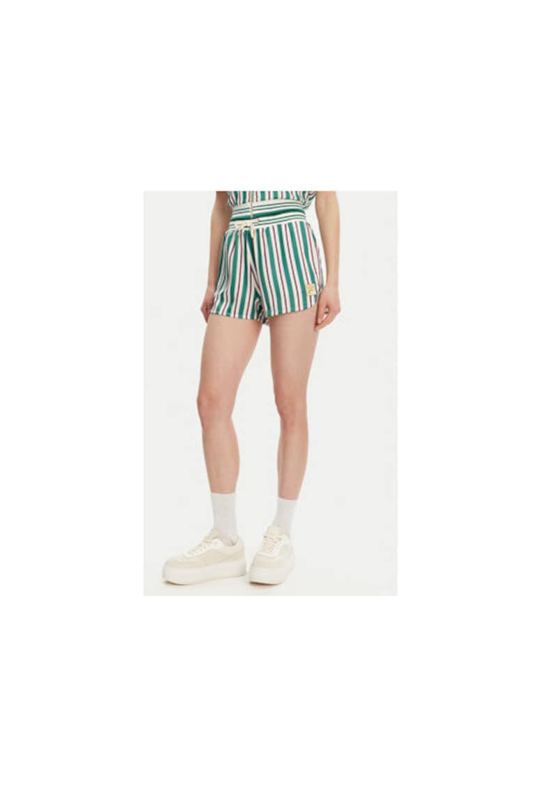 Pantaloni scurti sport dama FAW1002 - Poliester - Verde