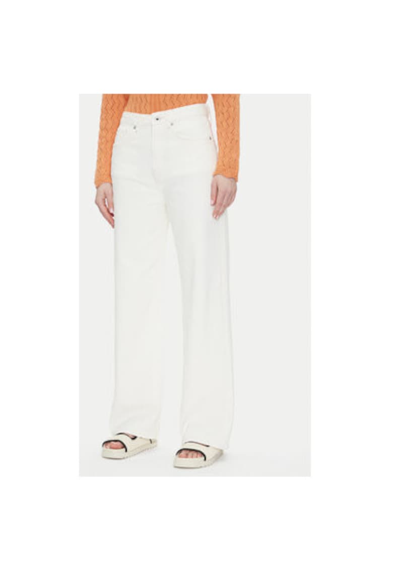 Pantaloni dama PL204731TB70 - Bumbac - Alb - Alb