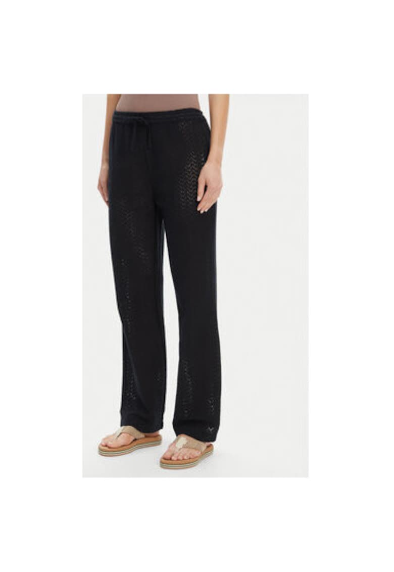 Pantaloni dama ERJX603437 - Bumbac - Negru - Negru