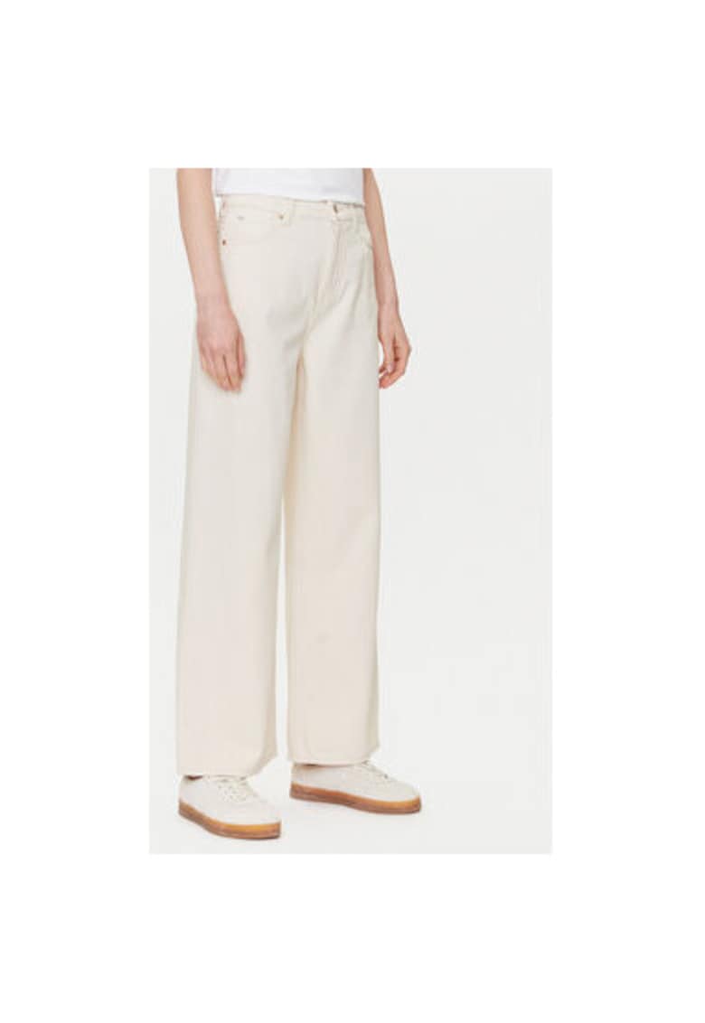 Pantaloni dama 1016209 - Bumbac - Ecru - Ecru