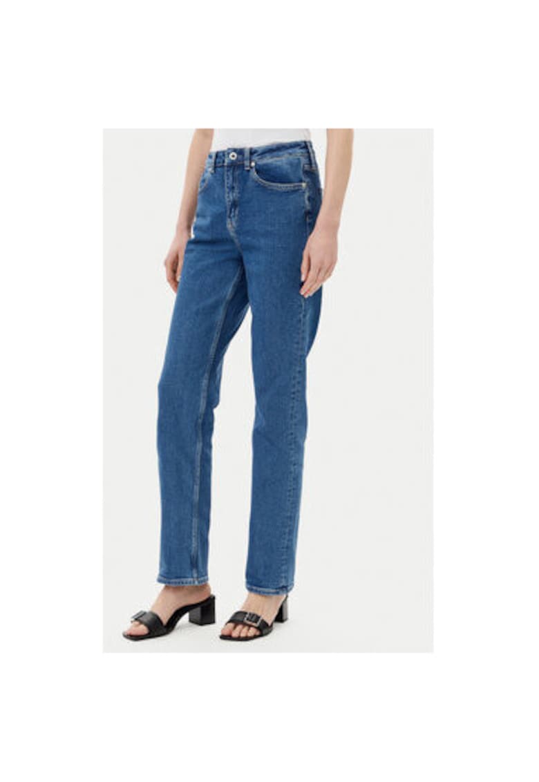 Pantaloni dama A2W10033 - Bumbac organic/Bumbac - Albastru - Albastru