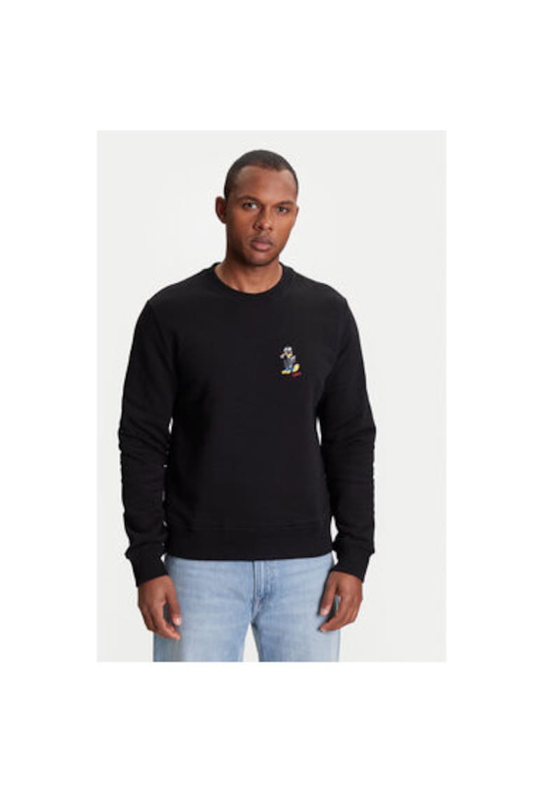 Bluza barbati 705099 553930 - Bumbac organic/Poliester - Negru - Negru