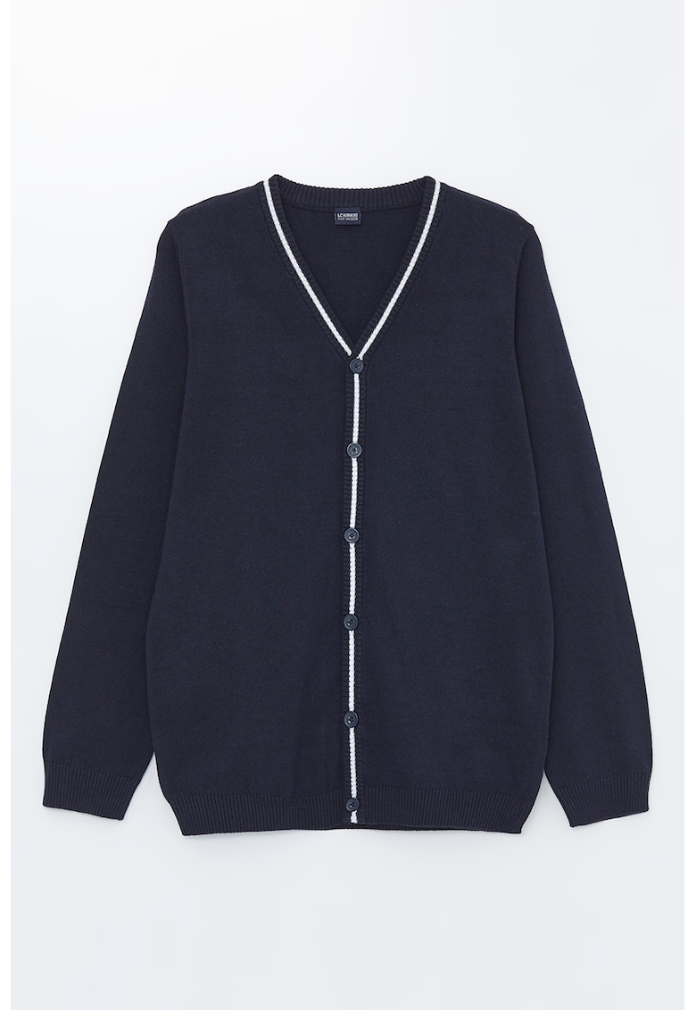 Cardigan de bumbac cu decolteu in V Cardigan de bumbac cu decolteu in V