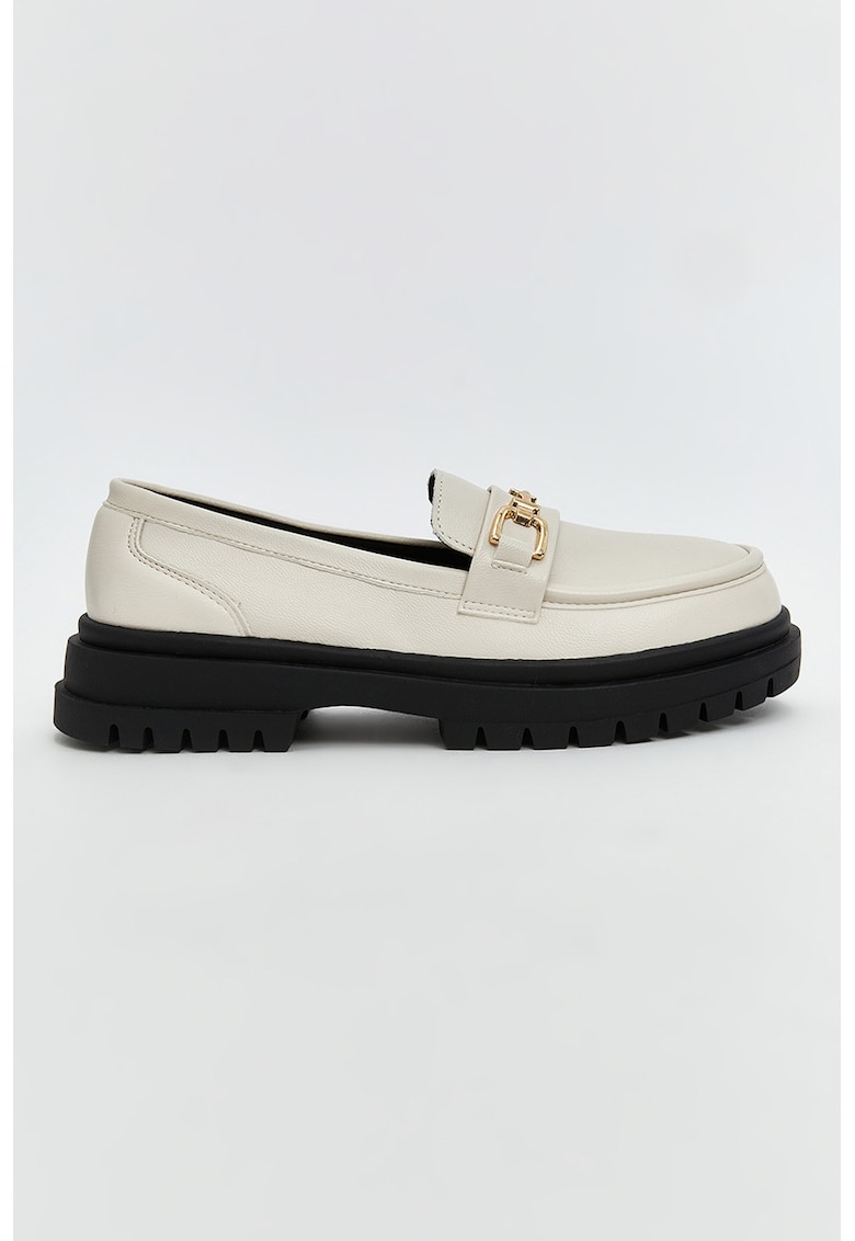 Pantofi loafer de piele ecologica