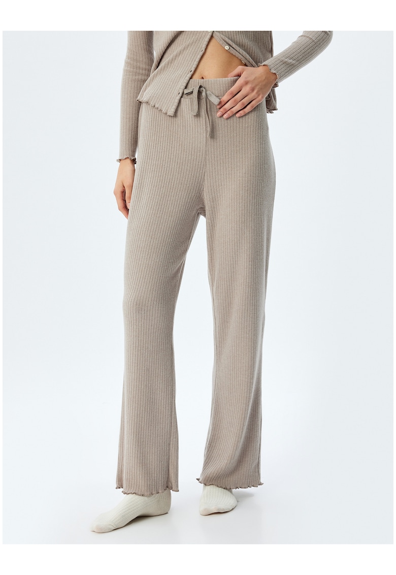 Pantaloni striati cu snur