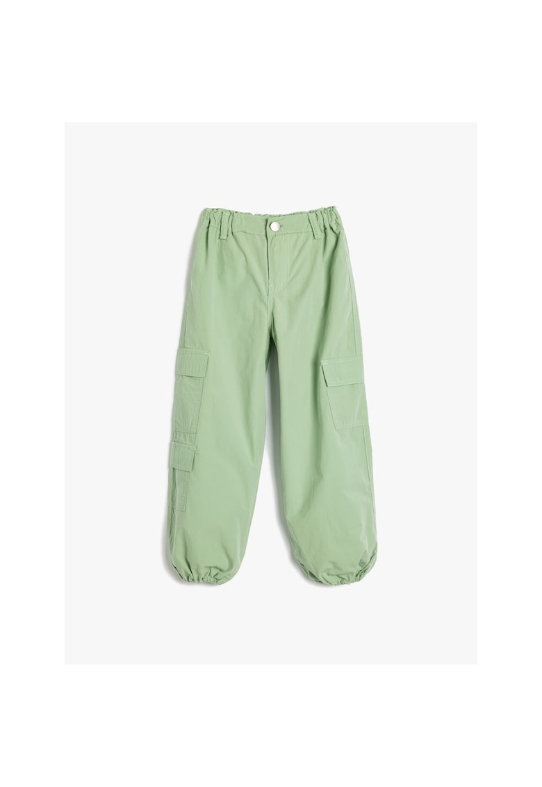 Pantaloni cargo cu terminatii elastice