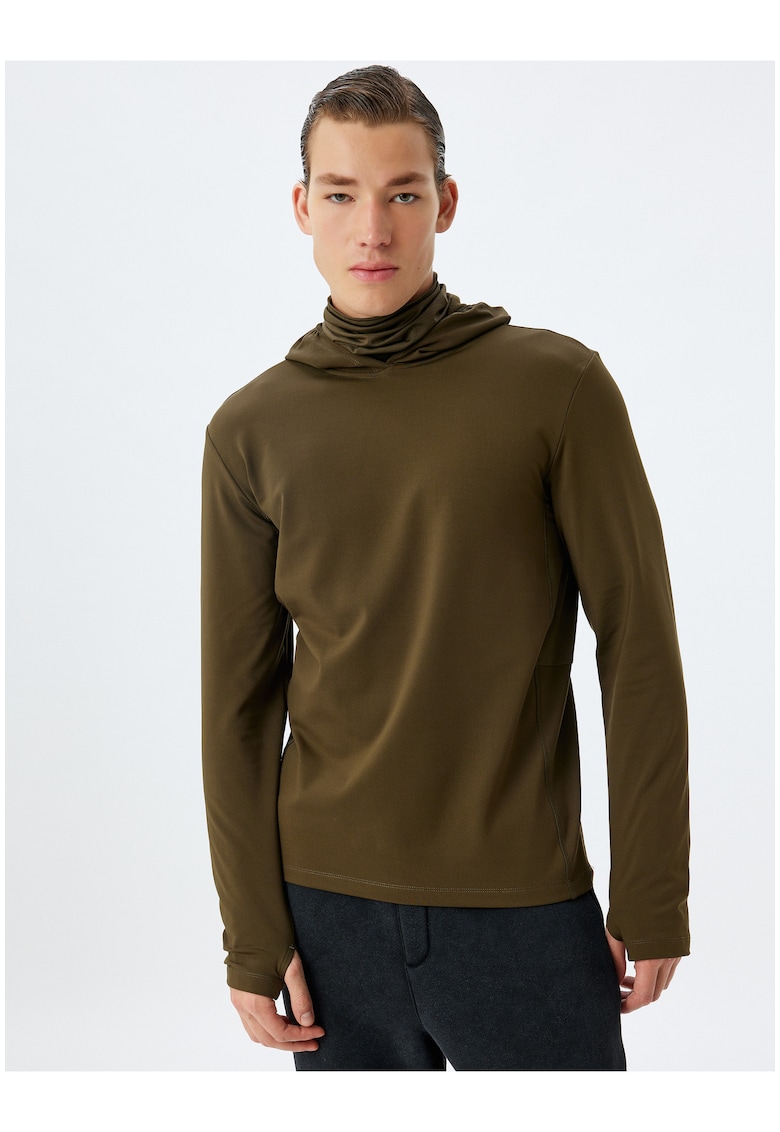 Hanorac uni cu maneci lungi