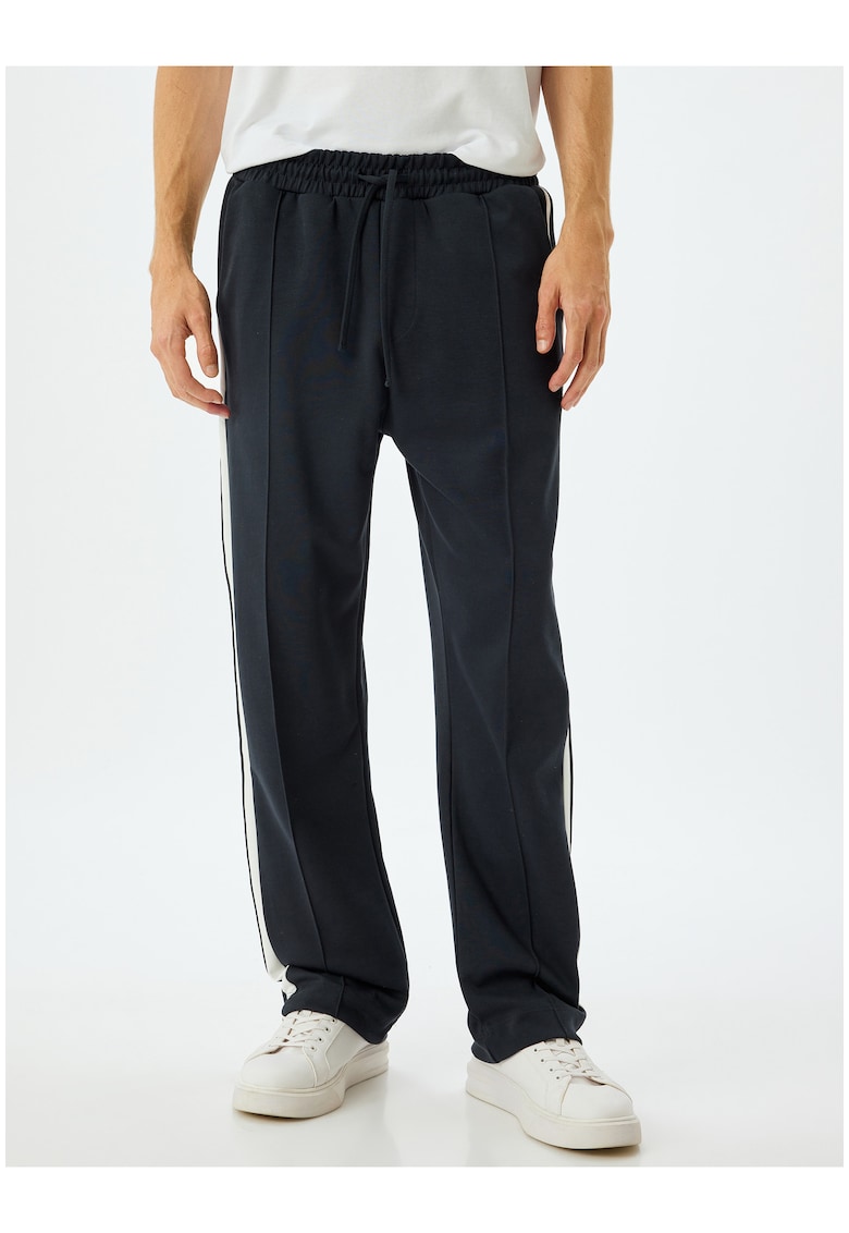 Pantaloni de trening cu dungi laterale