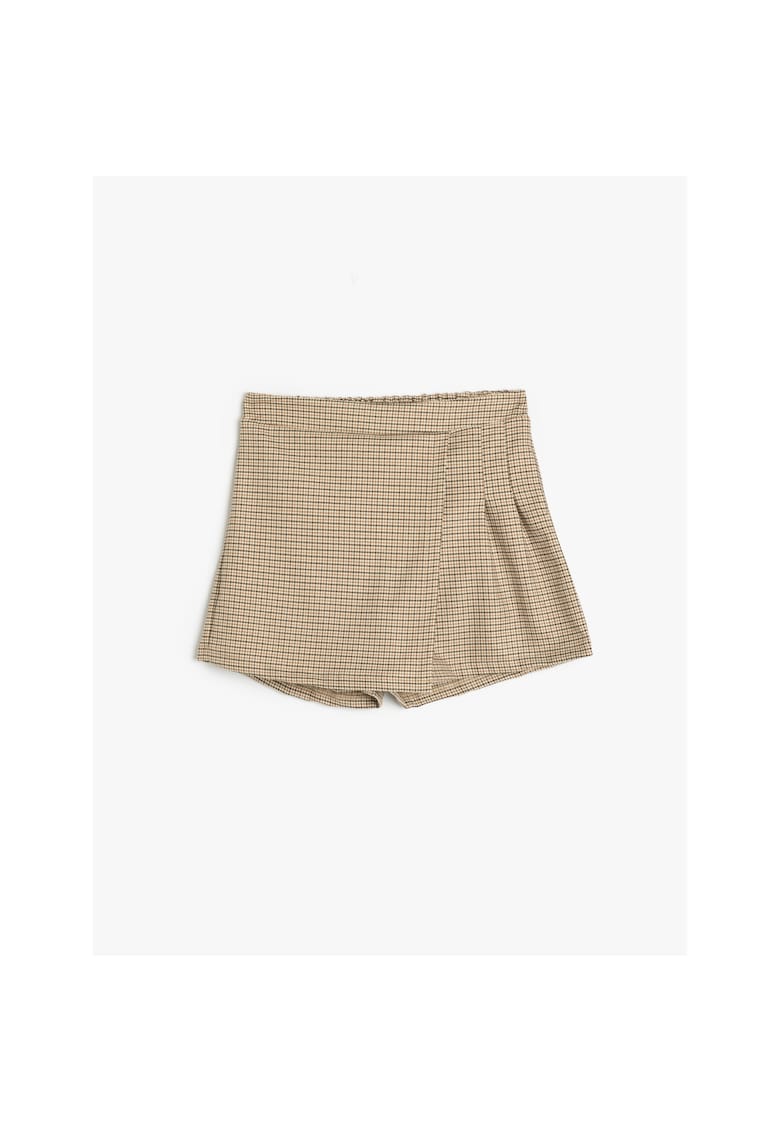 Fusta-pantalon cu model houndstooth