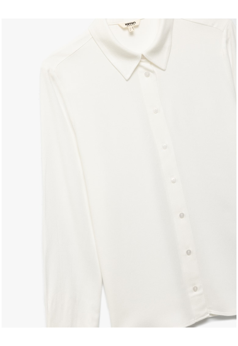 Camasa uni cu maneci lungi - Alb