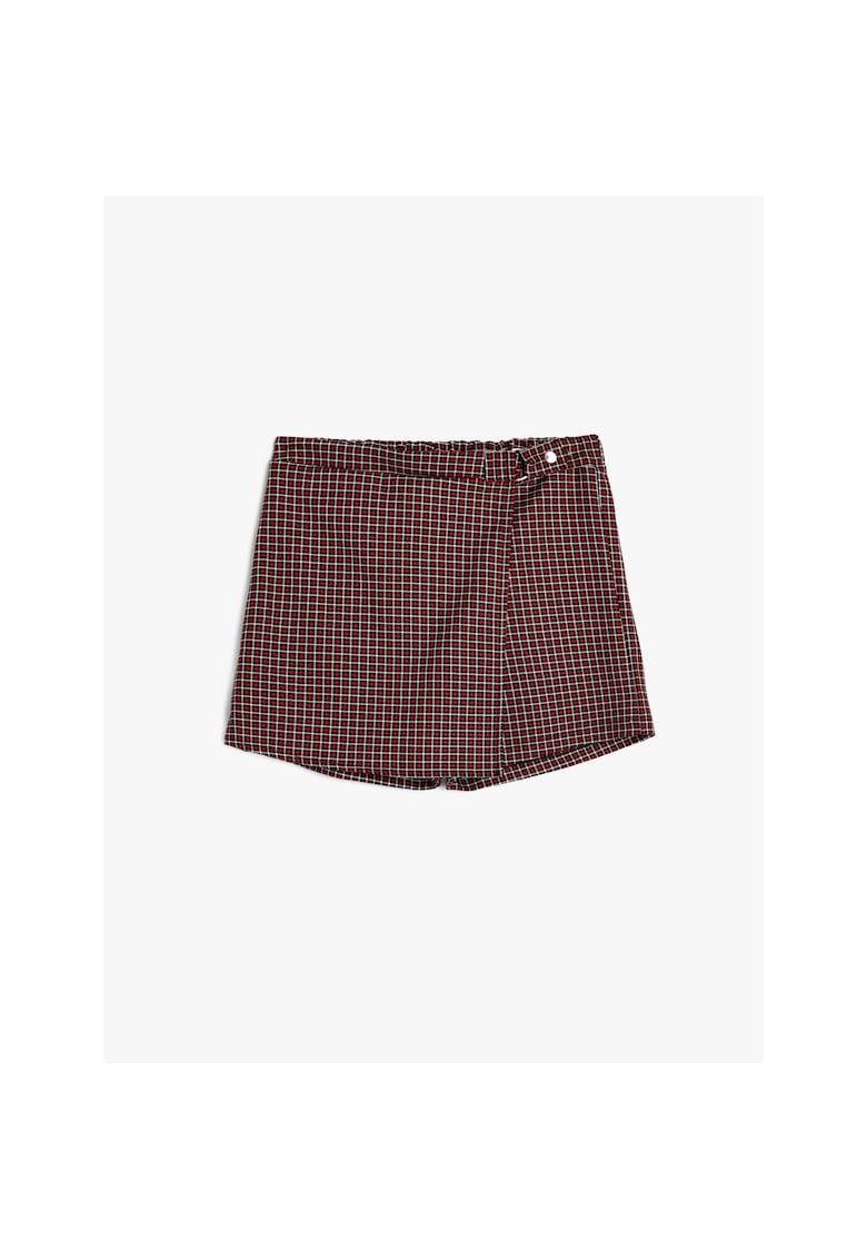 Fusta-pantalon mini in carouri