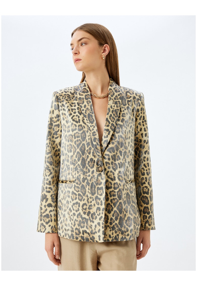 Sacou cu animal print