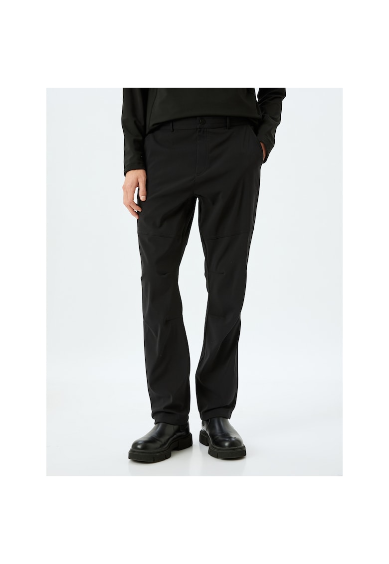 Pantaloni relaxed fit cu buzunare oblice