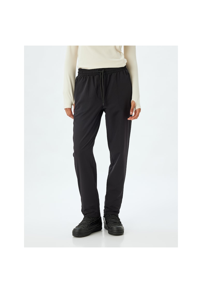 Pantaloni jogger uni de trening cu snur