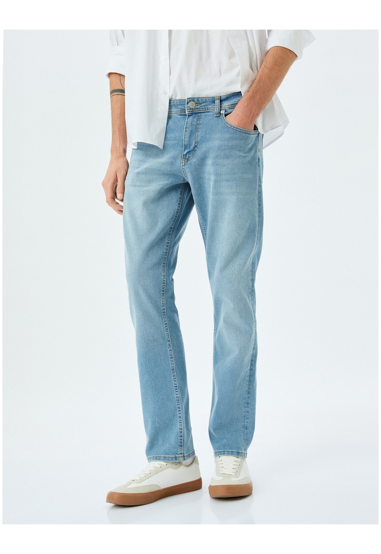 Blugi drepti - Albastru deschis