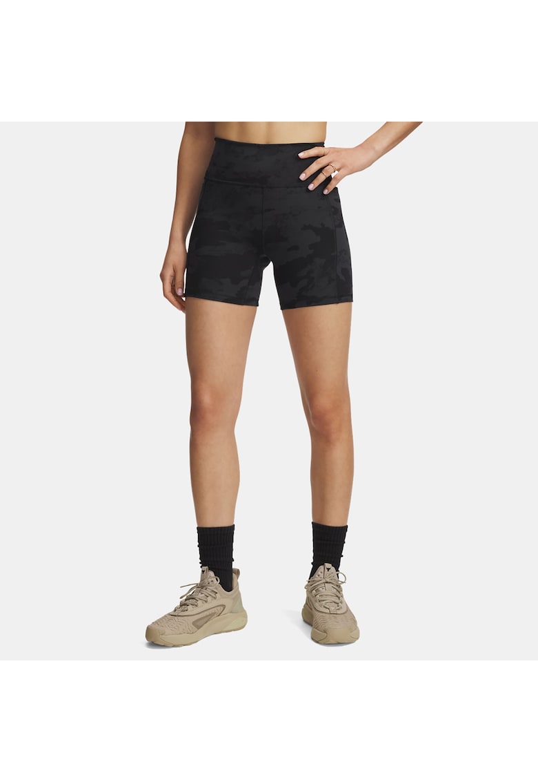 Pantaloni sport dama - PROJECT ROCK MIDDY SHORT - negru - poliester