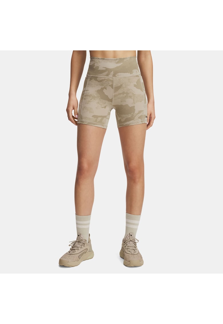 Pantaloni sport dama - PROJECT ROCK MIDDY - bej - poliester