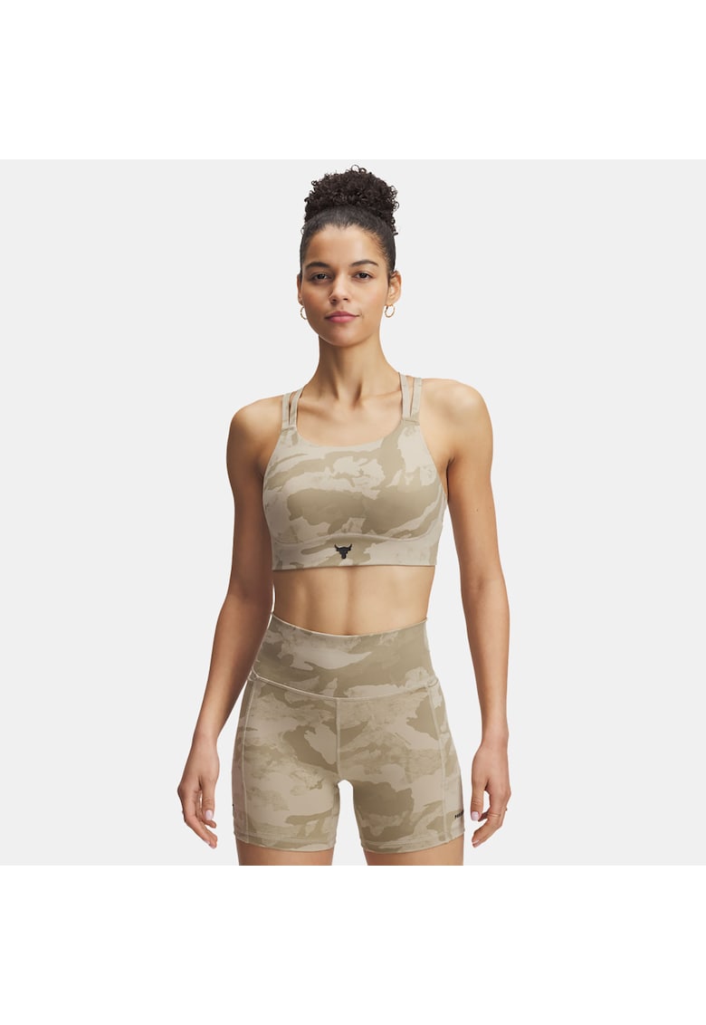 Bustiera sport - Project Rock - elasticitate - bej - material respirabil