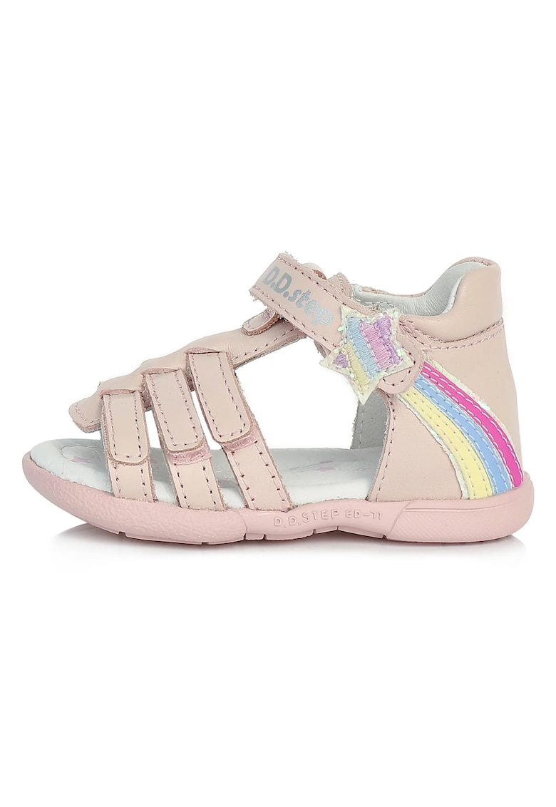 Sandale Fetite -  din Piele cu stelute - AC048-204