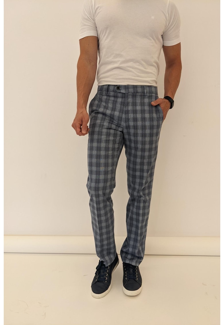 Pantaloni Eton 5516 albastru pentru barbati