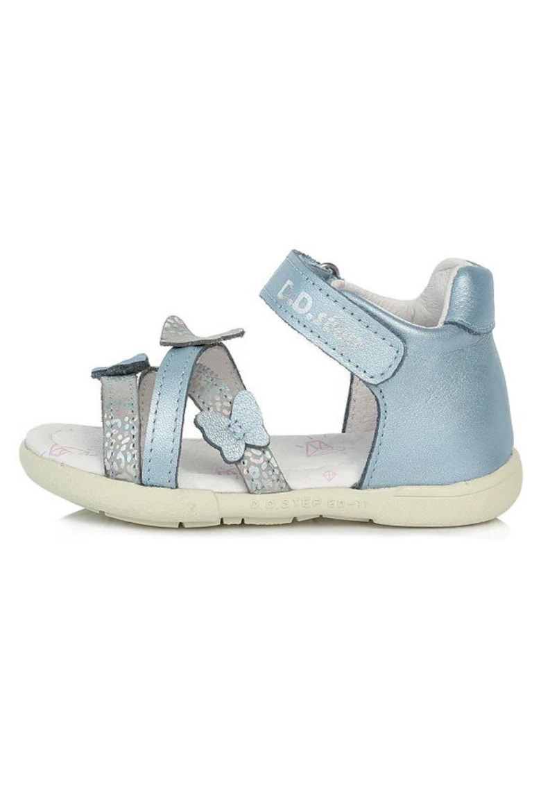 Sandale Fete - din Piele - Inchise la Spate - Flexibile - AC048-30 - Albastru
