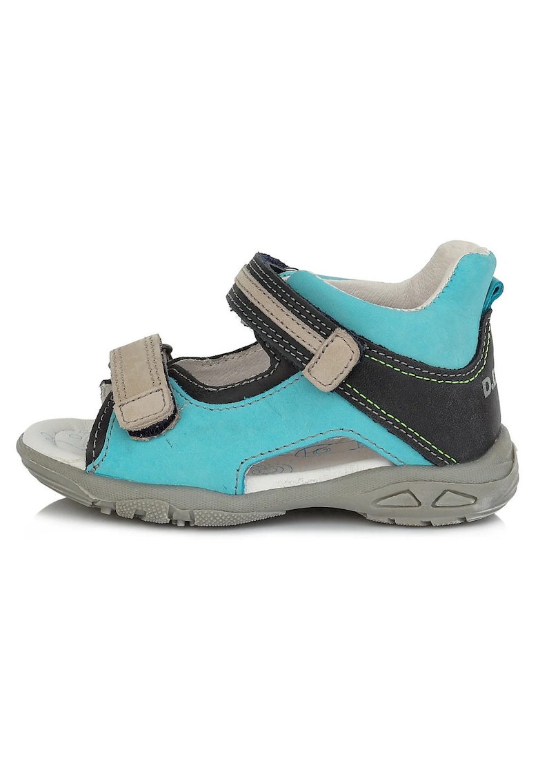 Sandale din Piele - Baieti - Flexibile - cu Scai - AC290-611 - Albastru