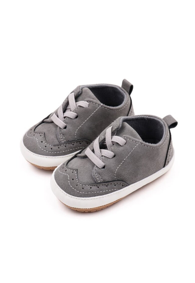 Pantofi Model AL 16722 Kary - pentru bebelusi - Piele ecologica - Gri - Gri