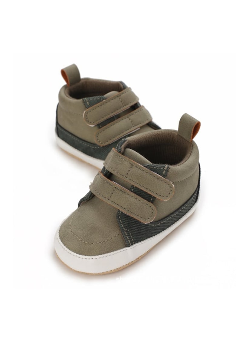 Pantofi Model AL 16746 - pentru bebelusi - Piele ecologica - Kaki - Kaki