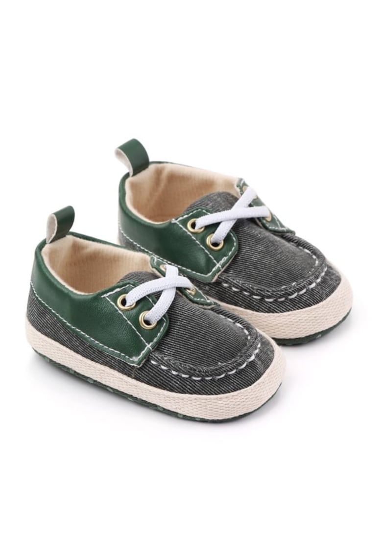 Pantofi SuperBaby - Model AL 16609 denim - pentru bebelusi - Textil - 9-12 luni - Gri -
