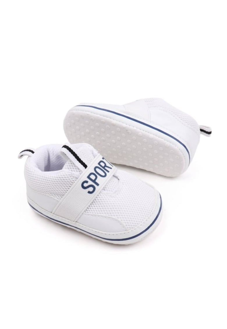 Pantofi sport Model AL 16449 - pentru bebelusi - Textil - Alb