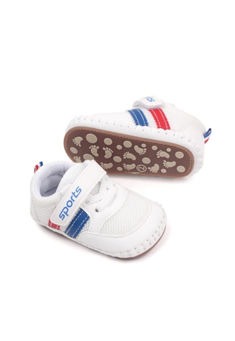 Pantofi sport Model AL 16562 - pentru bebelusi - Piele ecologica - Alb