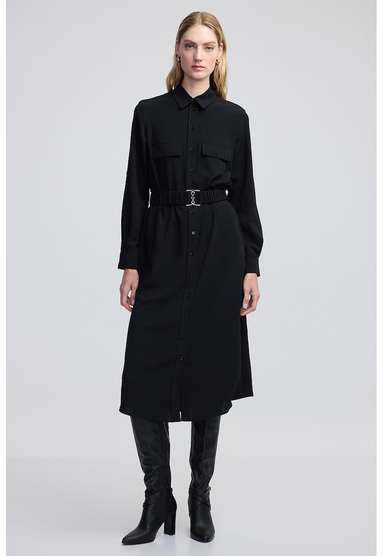 Rochie-camasa cu curea elastica